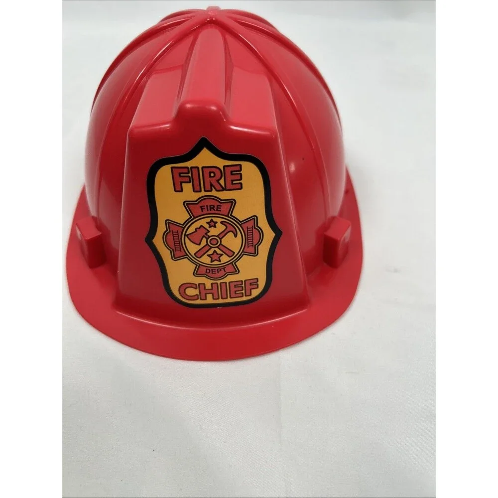 Melissa & Doug Fire Fighter Chief Fireman Costume Extinguisher Bullhorn Working